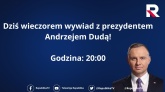Tylko w TV Republika o godz.20:00 wywiad w prezydentem Andrzejem Dudą