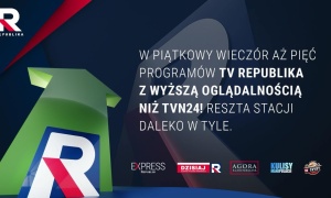 Ogromny sukces TV Republika, wyprzedziliśmy TVN24!