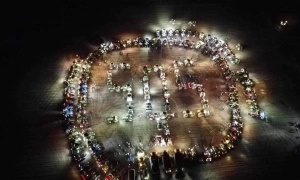 500 rolniczych maszyn w Mlewie! „Widać nas z kosmosu”, napisali protestujący rolnicy!