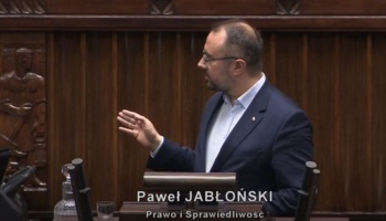 Jabłoński: Minister Sikorski nie słuchał debaty i pytań!