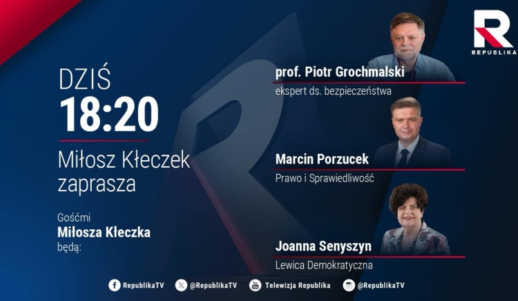 TV Republika: „Miłosz Kłeczek zaprasza” o godz.18:20