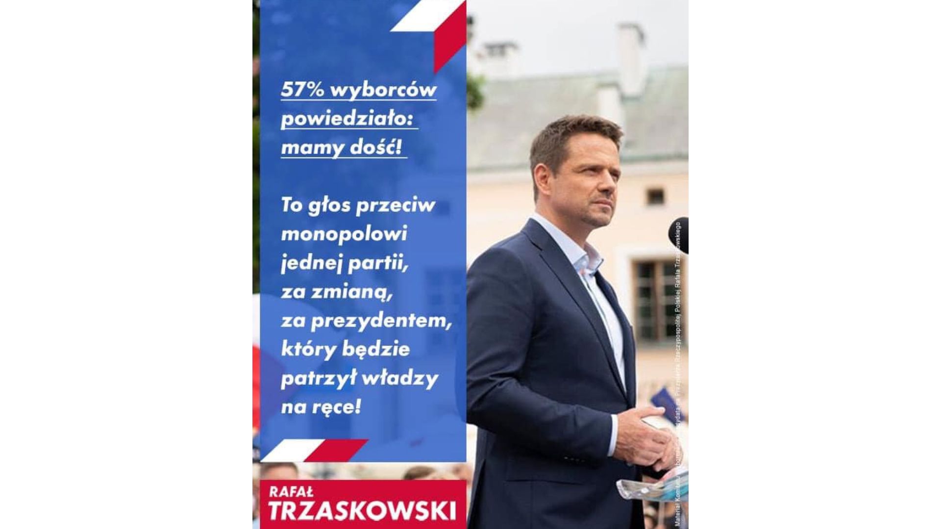 Trzaskowski potrafi być krytyczny wobec rządzących