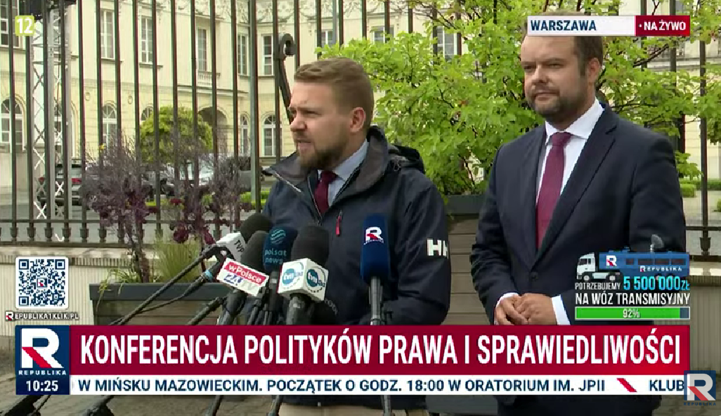 konferencja PiS Bochenek Ozdoba