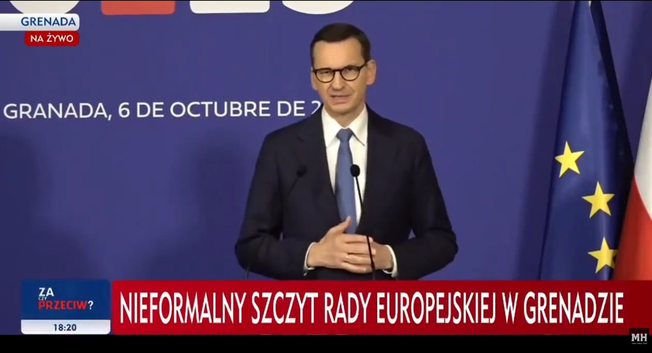 Mateusz Morawiecki ostrzegał przez paktem migracyjnym w Granadzie w 2023 roku