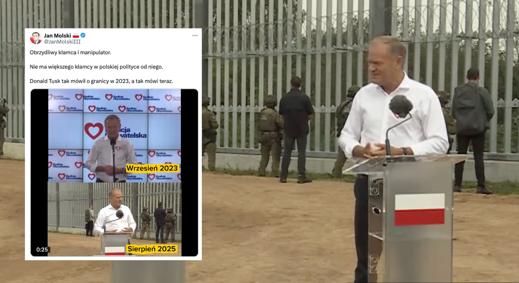 Tusk przyłapany na hipokryzji Tusk przyłapany na hipokryzji