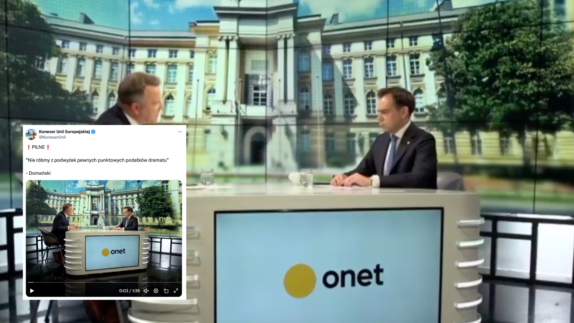 Domański bagatelizuje podwyżki podatków Domański bagatelizuje podwyżki podatków
