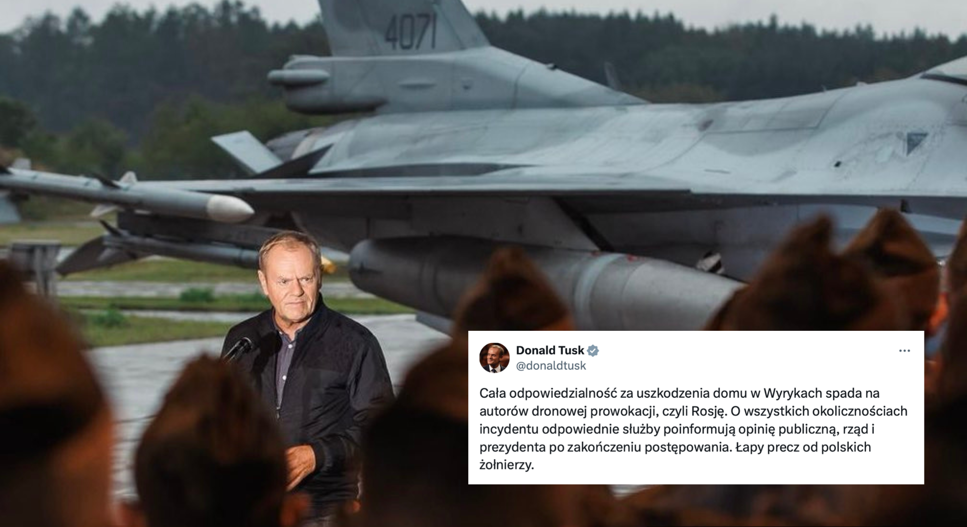 Tusk atakuje ws. rakiety, internauci ostro reagują Tusk atakuje ws. rakiety, internauci ostro reagują