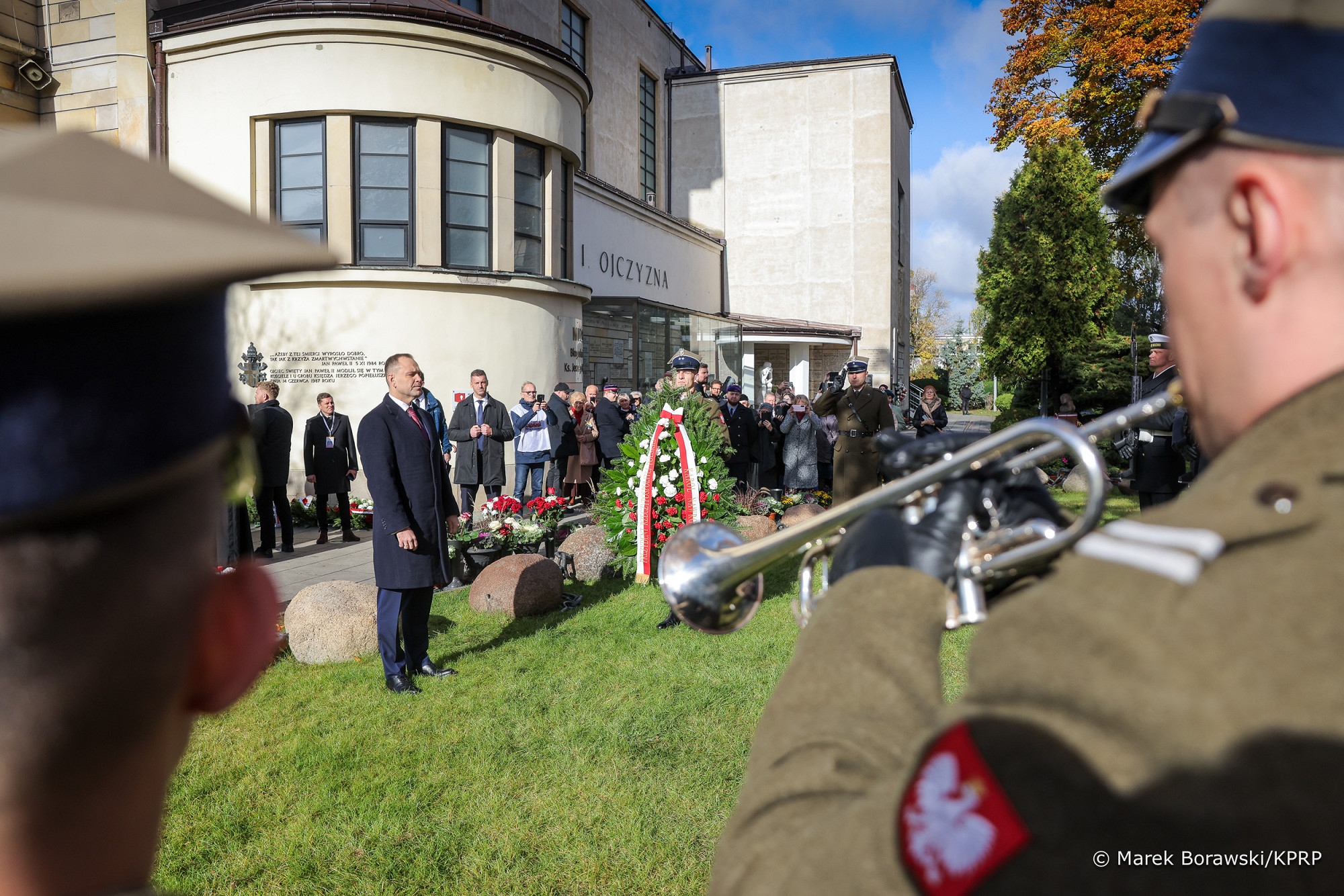Prezydent Nawrocki upamiętnił ks. Jerzego Popiełuszkę