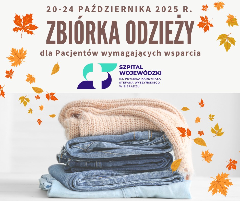 Zbiórka odzieży w szpitalu w Sieradzu