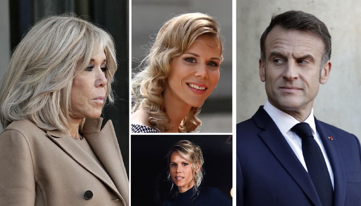 Brigitte Macron, Tiphaine Auzière i Emmanuel Macron Brigitte Macron, Tiphaine Auzière i Emmanuel Macron