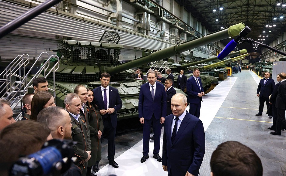 Władimir Putin odwiedził zakłady zbrojeniowe Urałwagonzawod