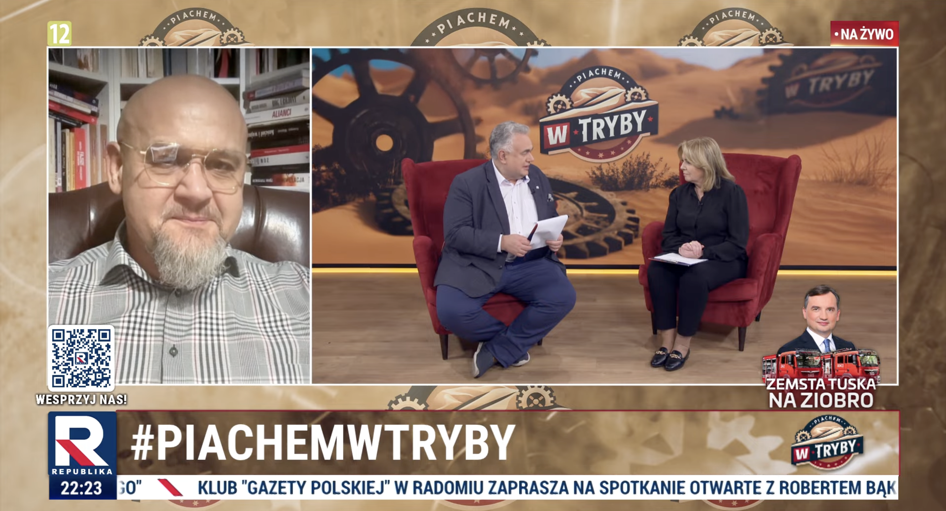 piachem w tryby, republika
