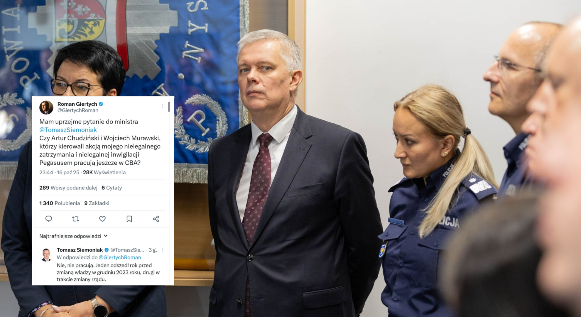 Siemoniak ujawnia dane służbowe? Internauci ostrzegają przed złamaniem ustawy Siemoniak ujawnia dane służbowe? Internauci ostrzegają przed złamaniem ustawy