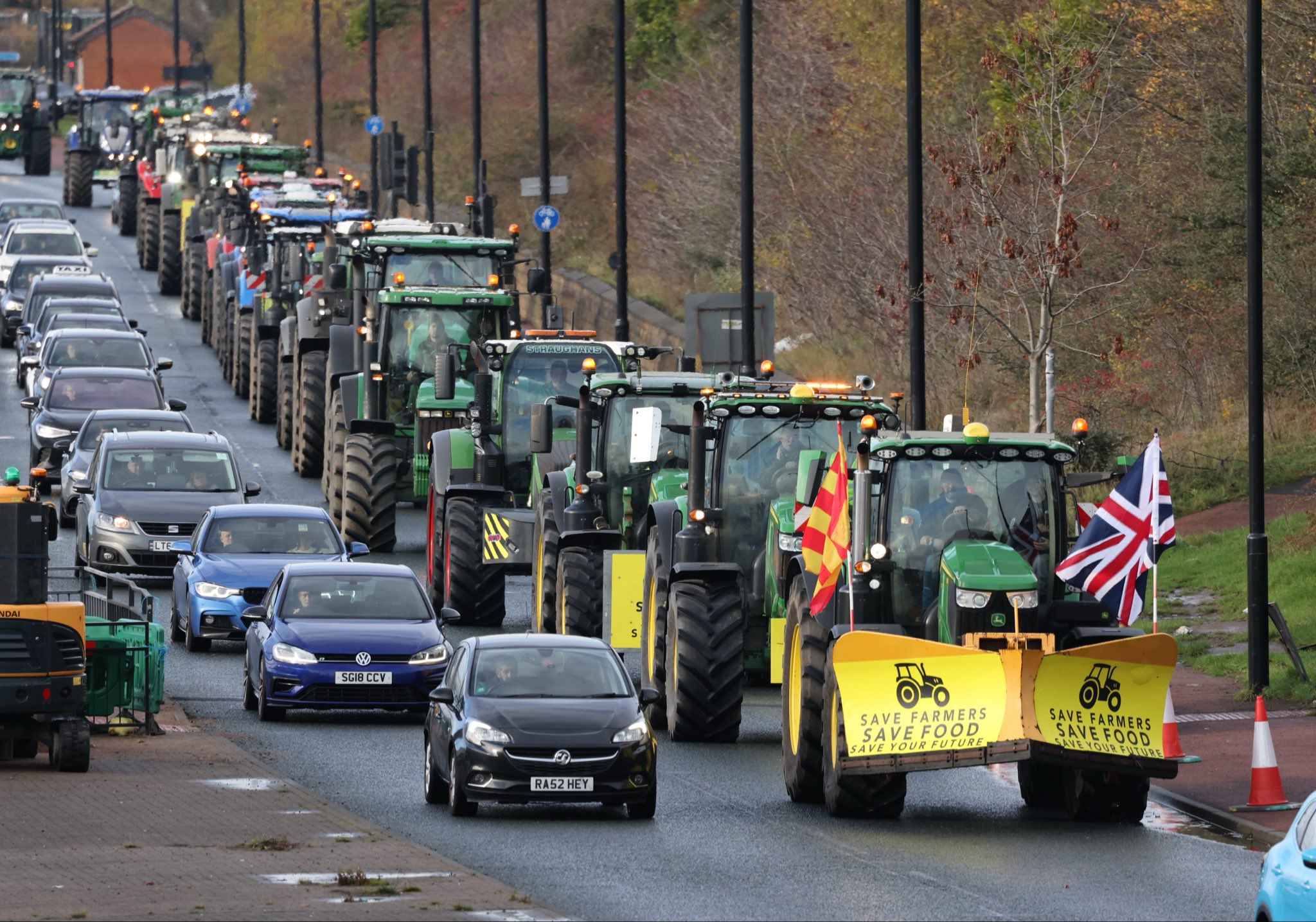 protest rolników angielskich
