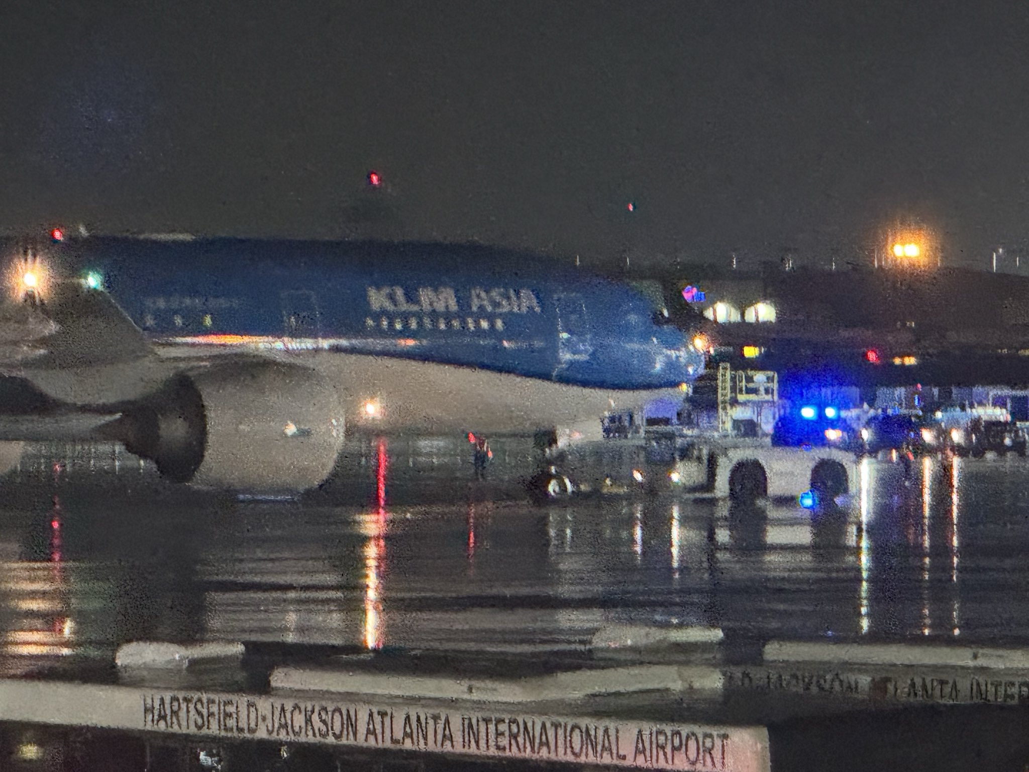 samolot KLM w Atlancie