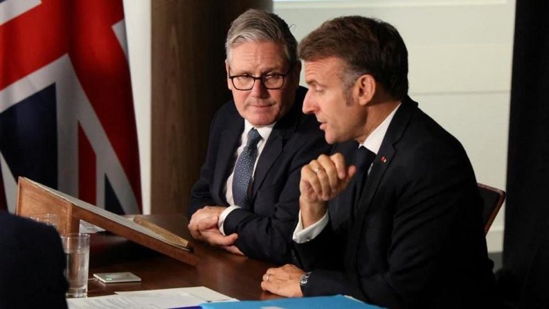 Starmer i Macron