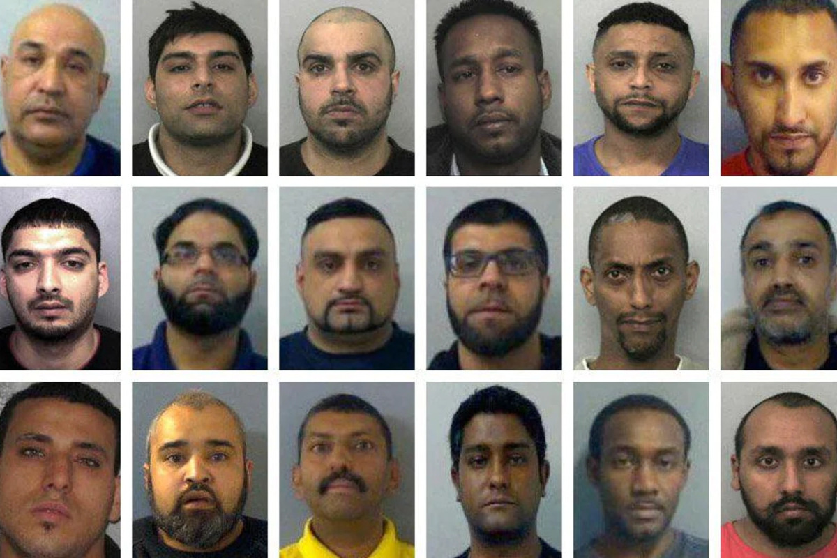 część z setek aresztowanych w Wielkiej Brytanii