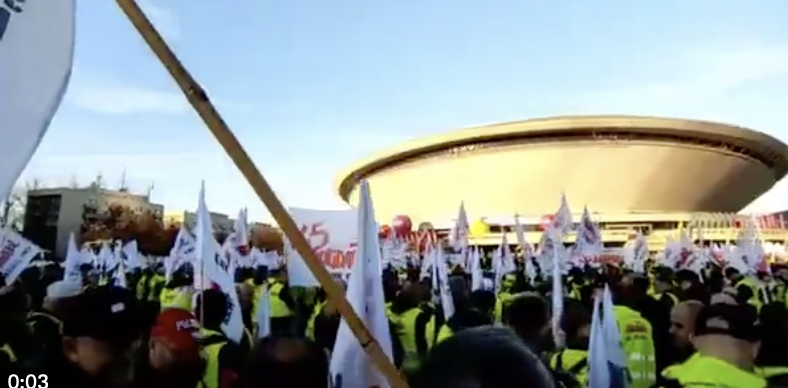 Związkowcy w Katowicach przeciwko Zielonemu Ładowi