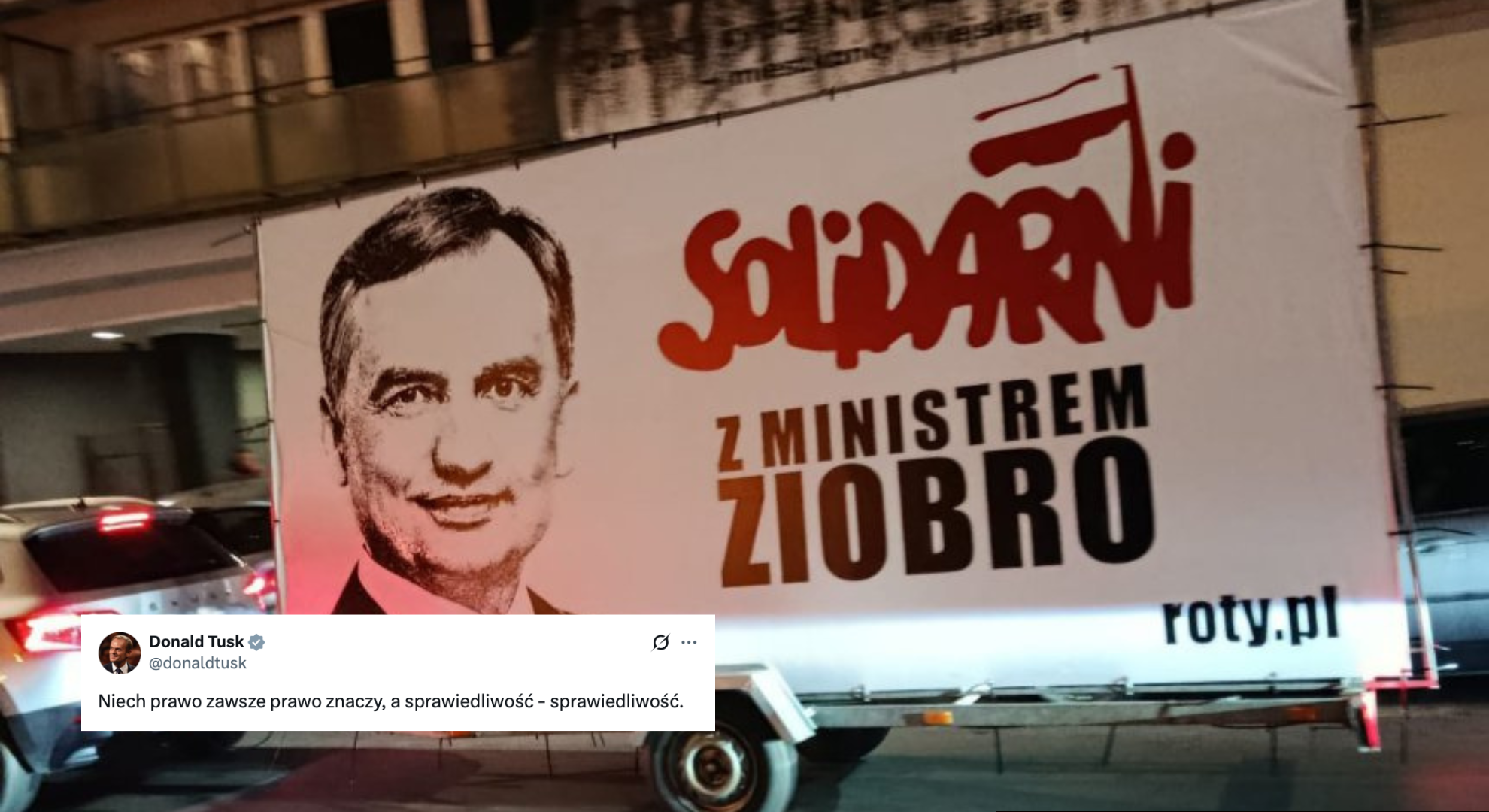 Internauci komentują wpis Donalda Tuska po głosowaniu w sprawie Zbigniewa Ziobry