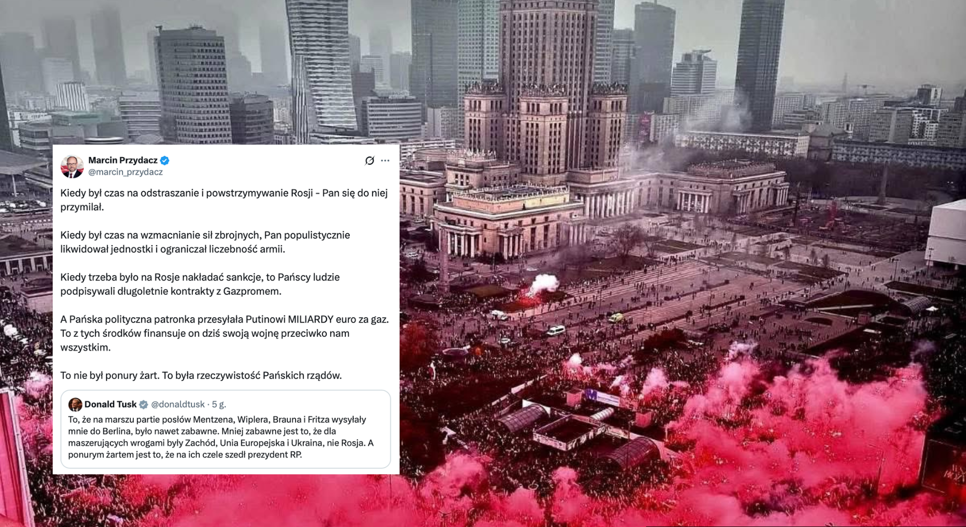 Marcin Przydacz krytykuje Donalda Tuska