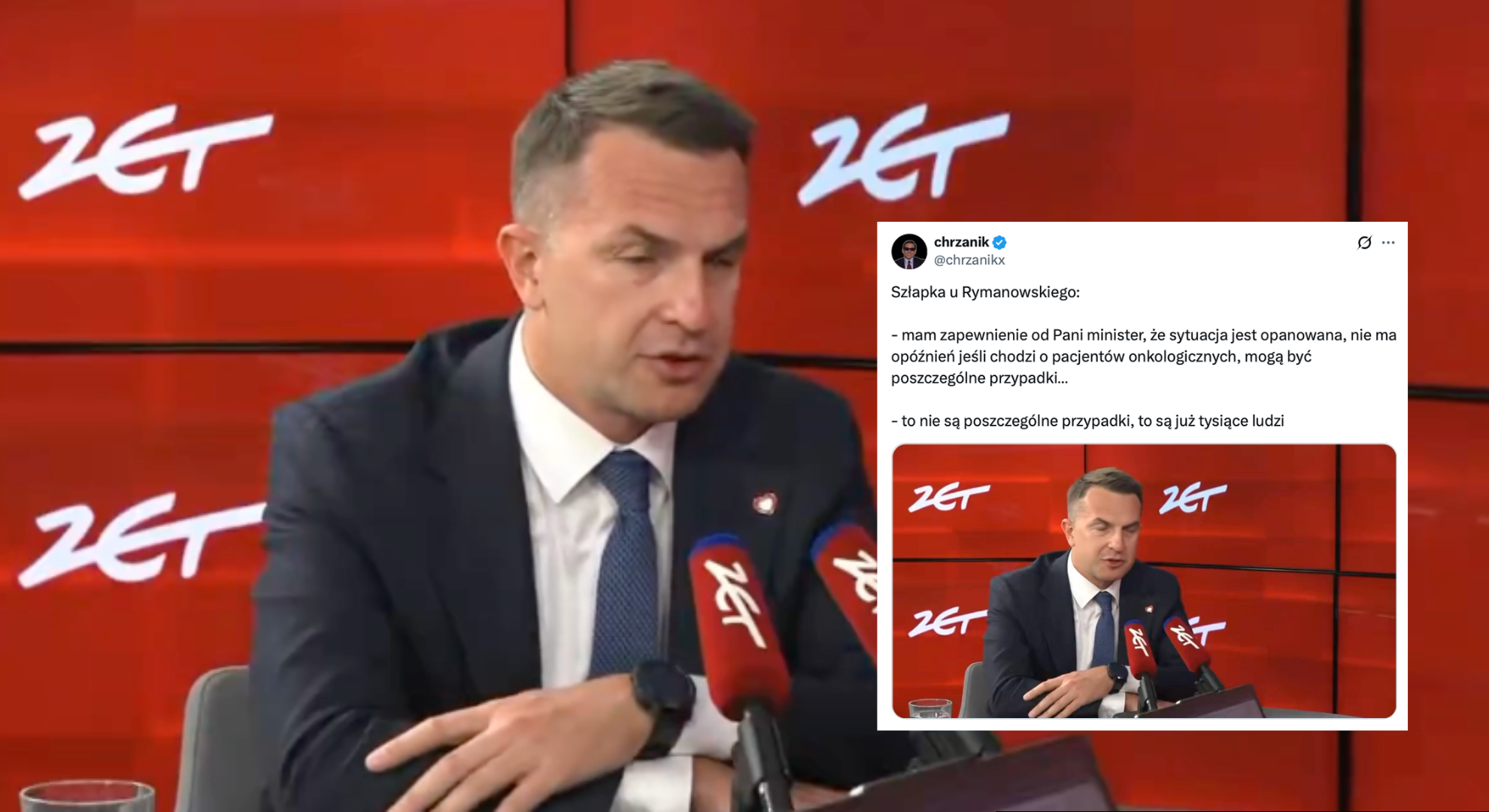 Adam Szłapka o pacjentach onkologicznych w Radiu ZET