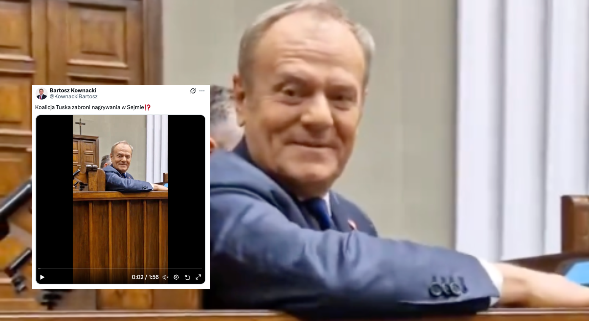 Starcie Tuska i Bartosza Kownackiego