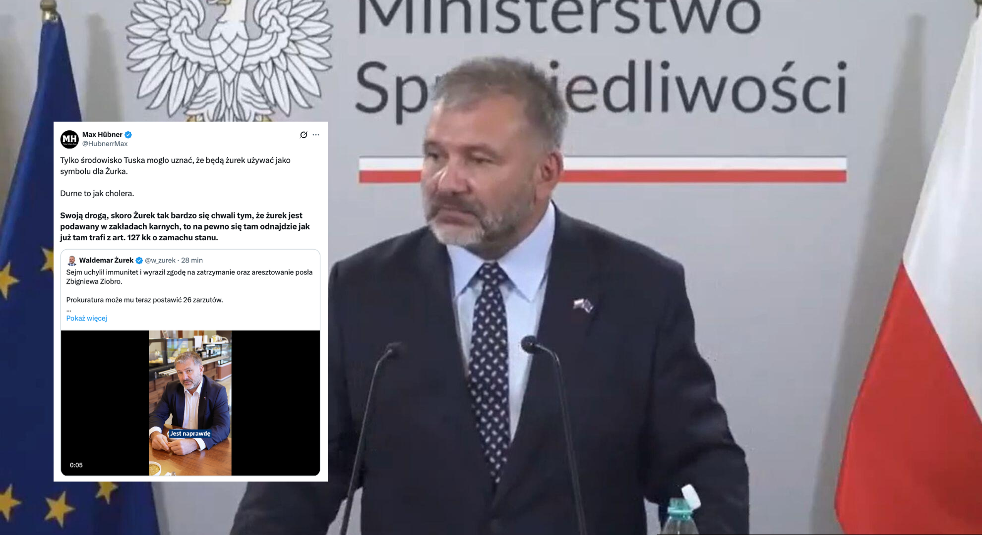 Internauci komentują wpis Waldemara Żurka po decyzji Sejmu ws. Zbigniewa Ziobry