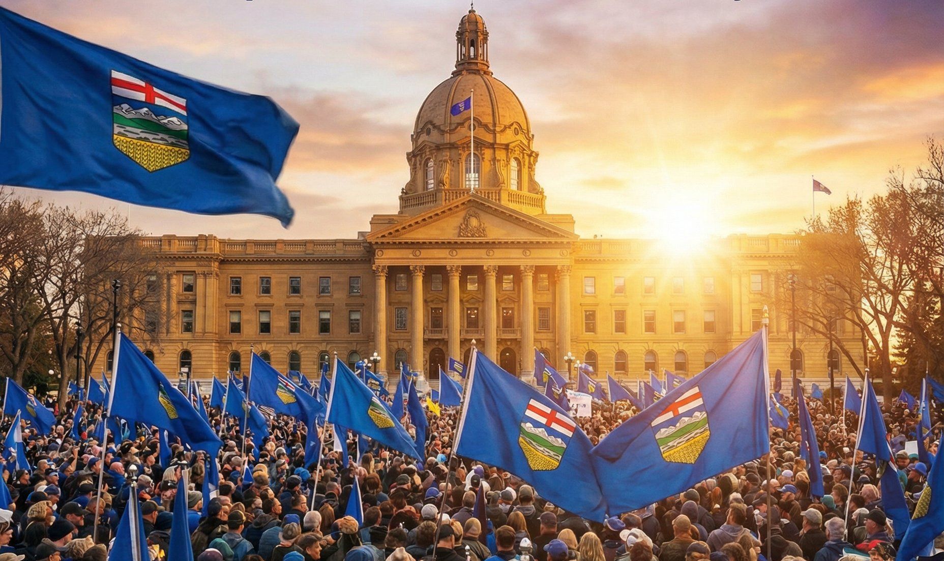 demonstracja niepodległościowa w Edmonton