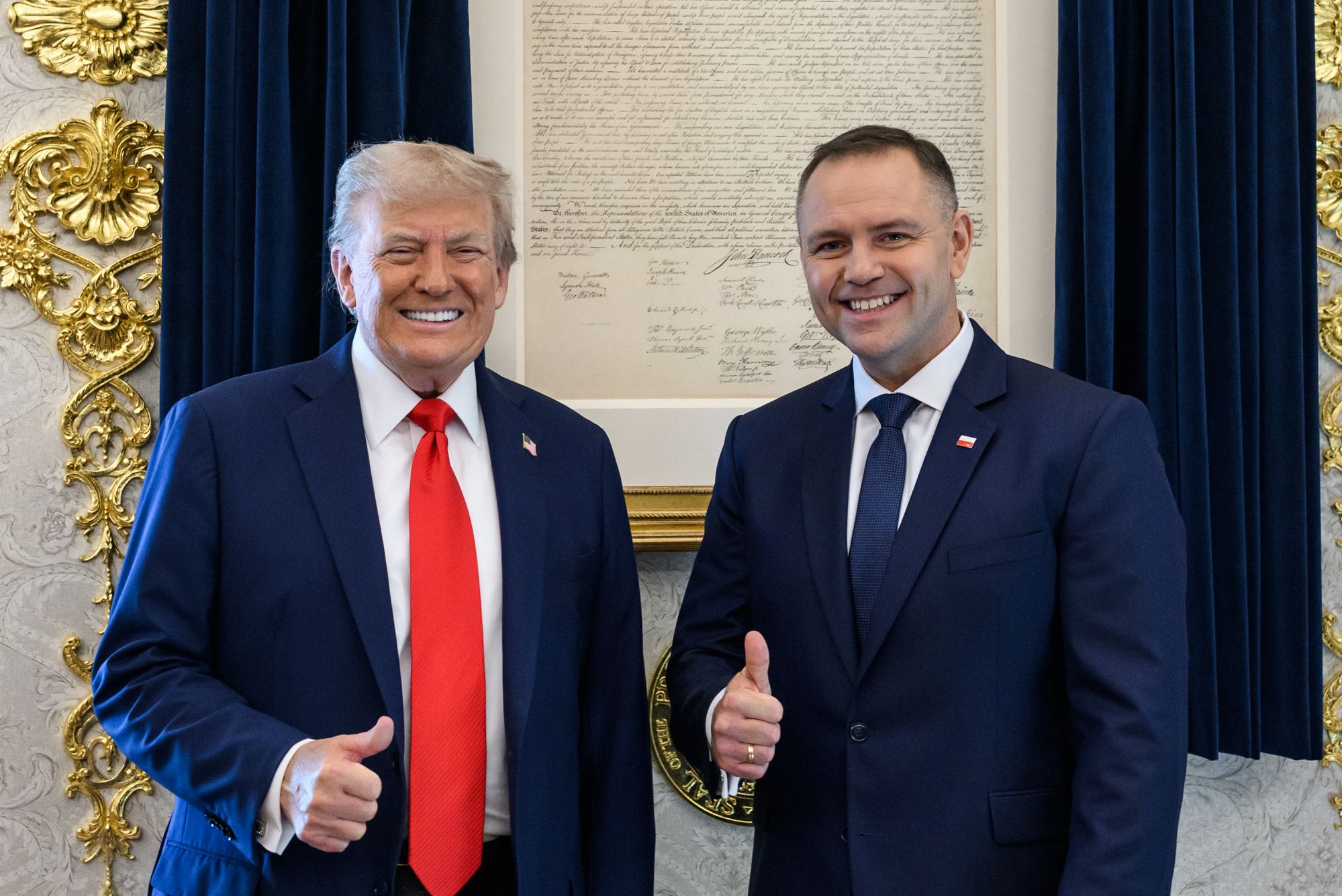 Donald Trump i Karol Nawrocki