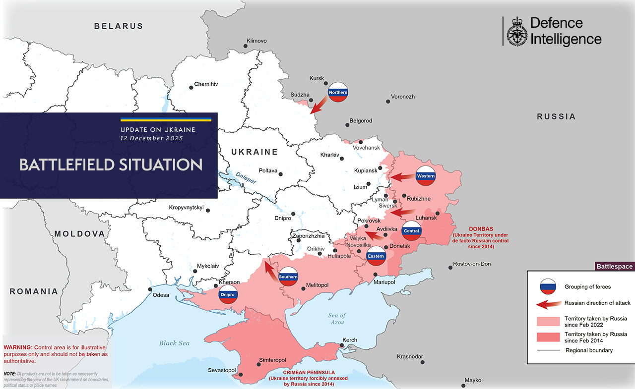 sytuacja na froncie 12.12.2025