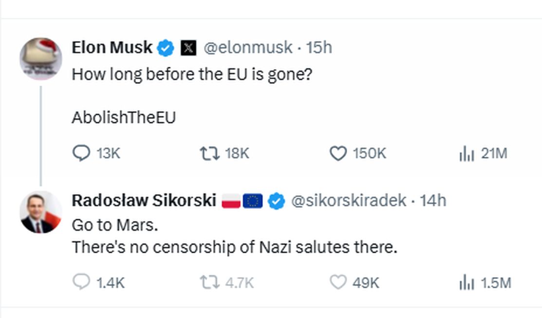 odpowiedź Sikorskiego na X