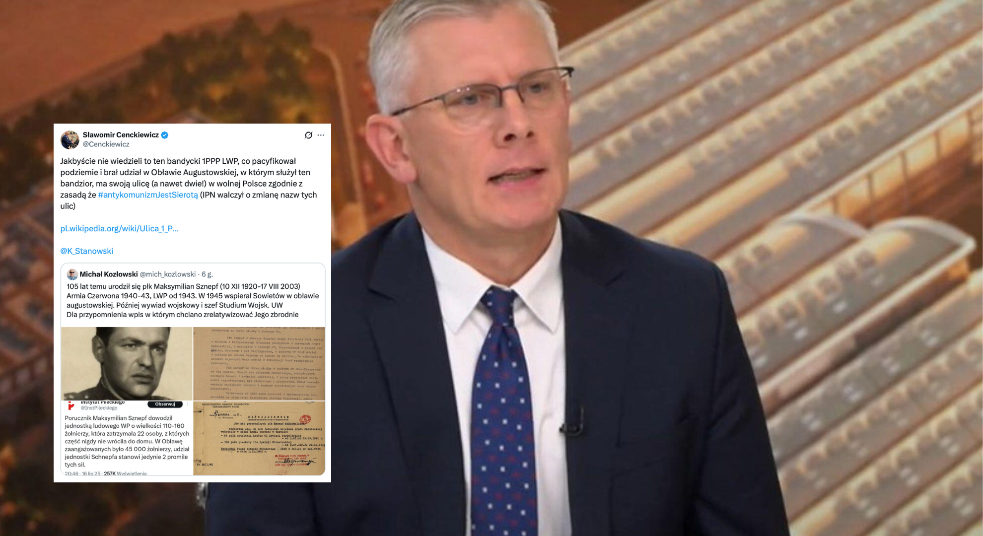 Prof. Cenckiewicz w rocznicę urodzin Maksymiliana Sznepfa komentuje jego niechlubną biografię