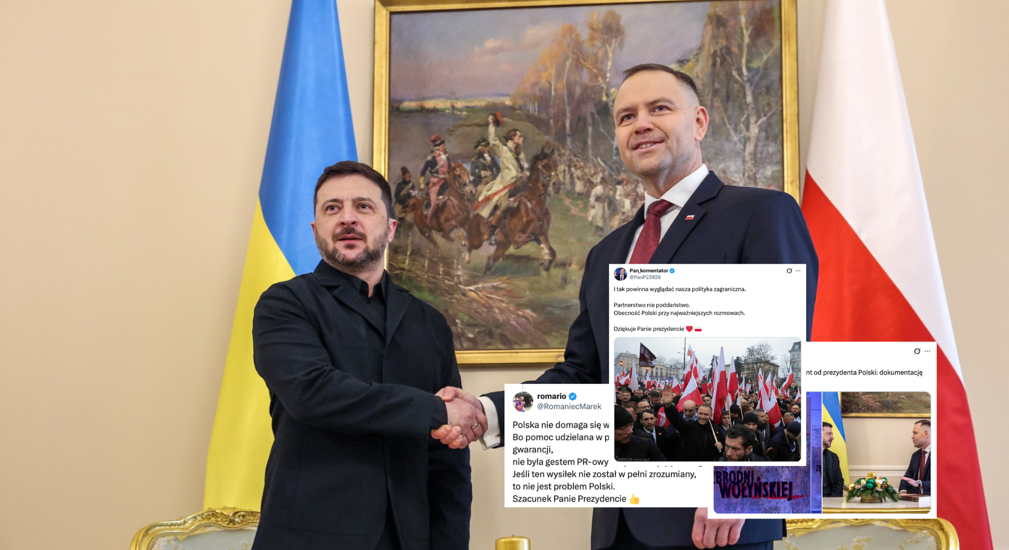 Internauci reagują na spotkanie Nawrockiego z Zełenskim