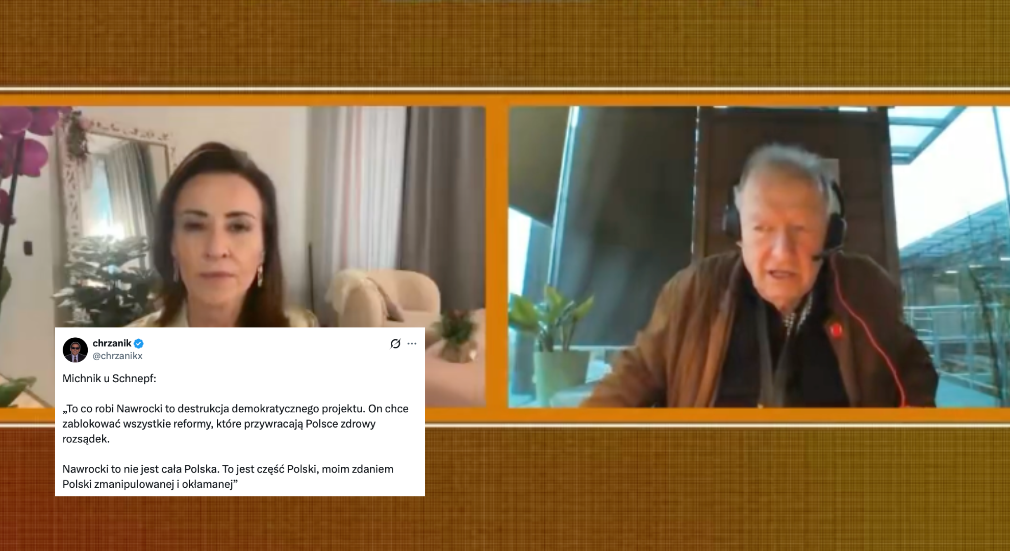 Michnik atakuje prezydenta w wywiadzie