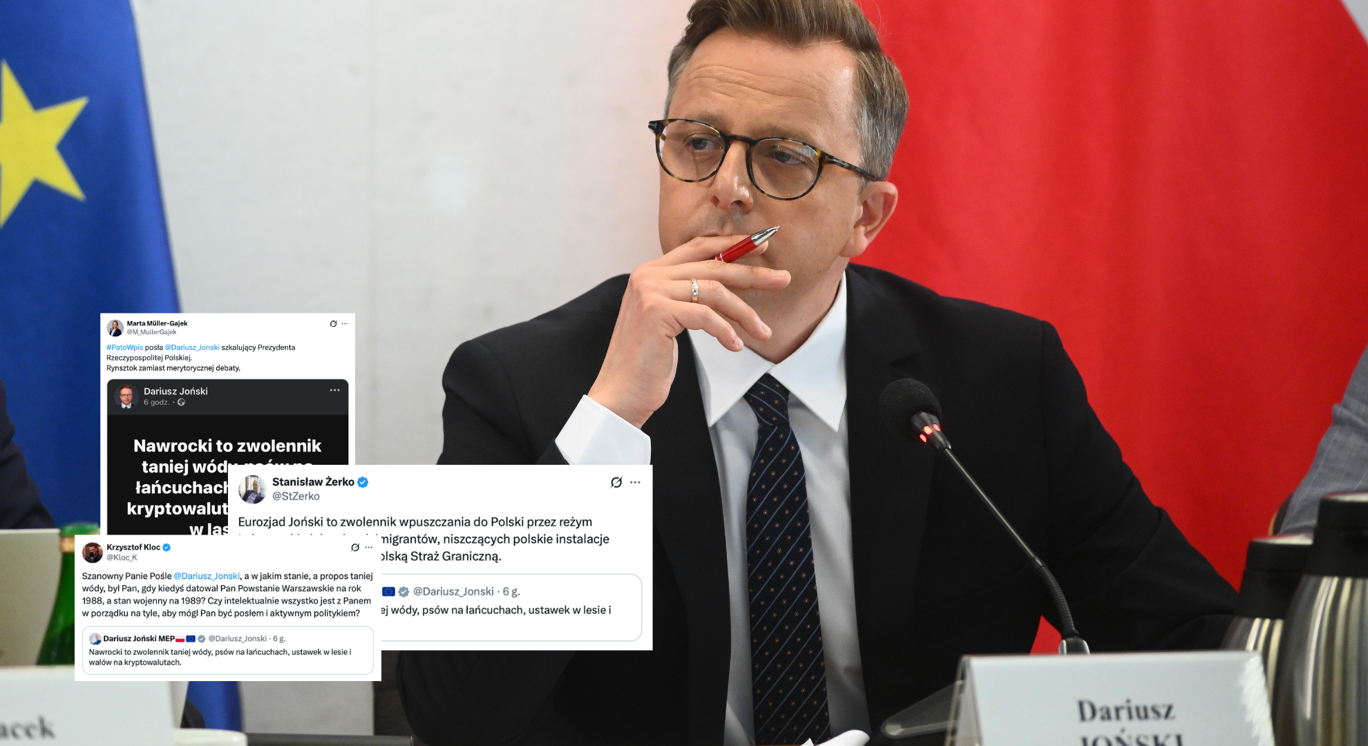 Joński uderza w Nawrockiego. Internauci odpowiadają ostro