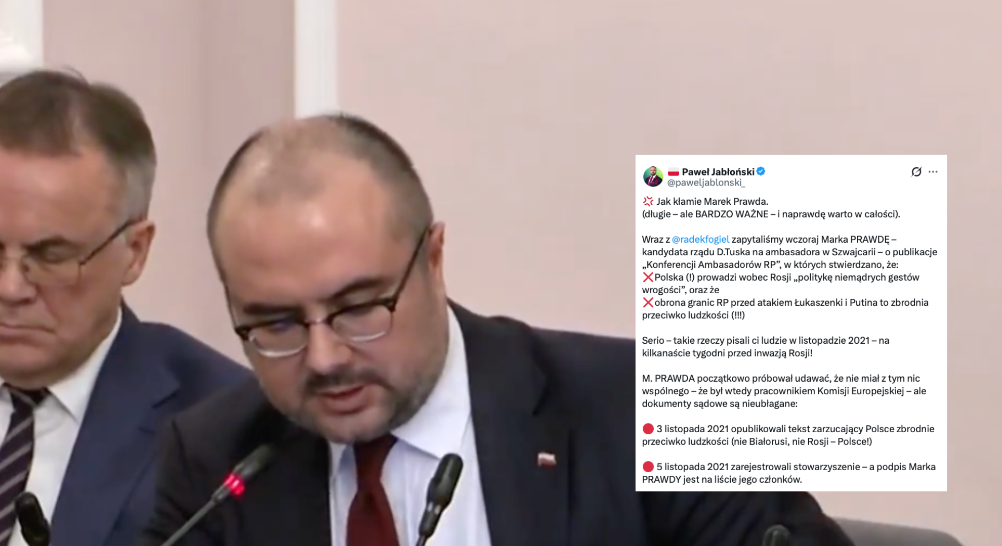 Jabłoński o Marku Prawdzie