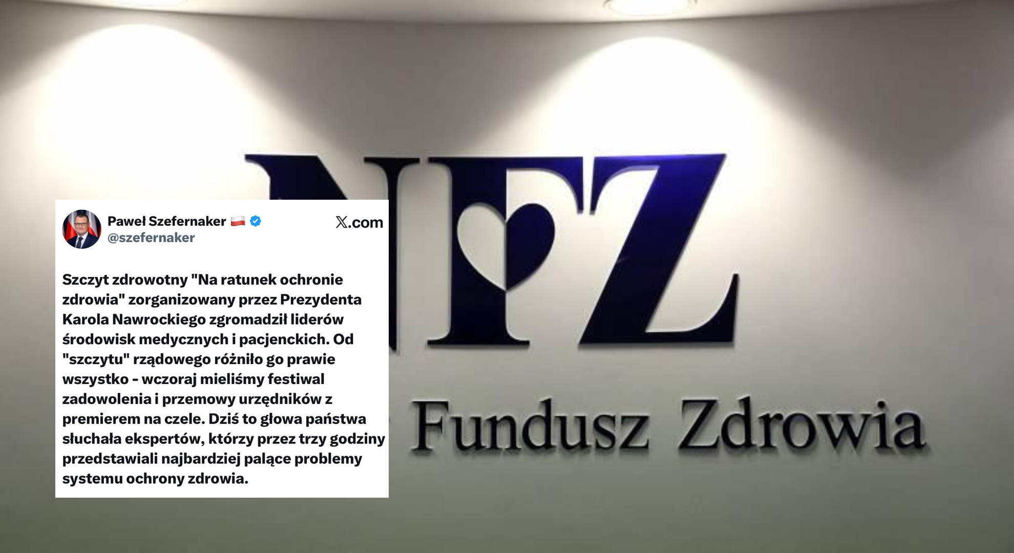 Paweł Szefernaker podsumowuje prezydencki szczyt zdrowotny