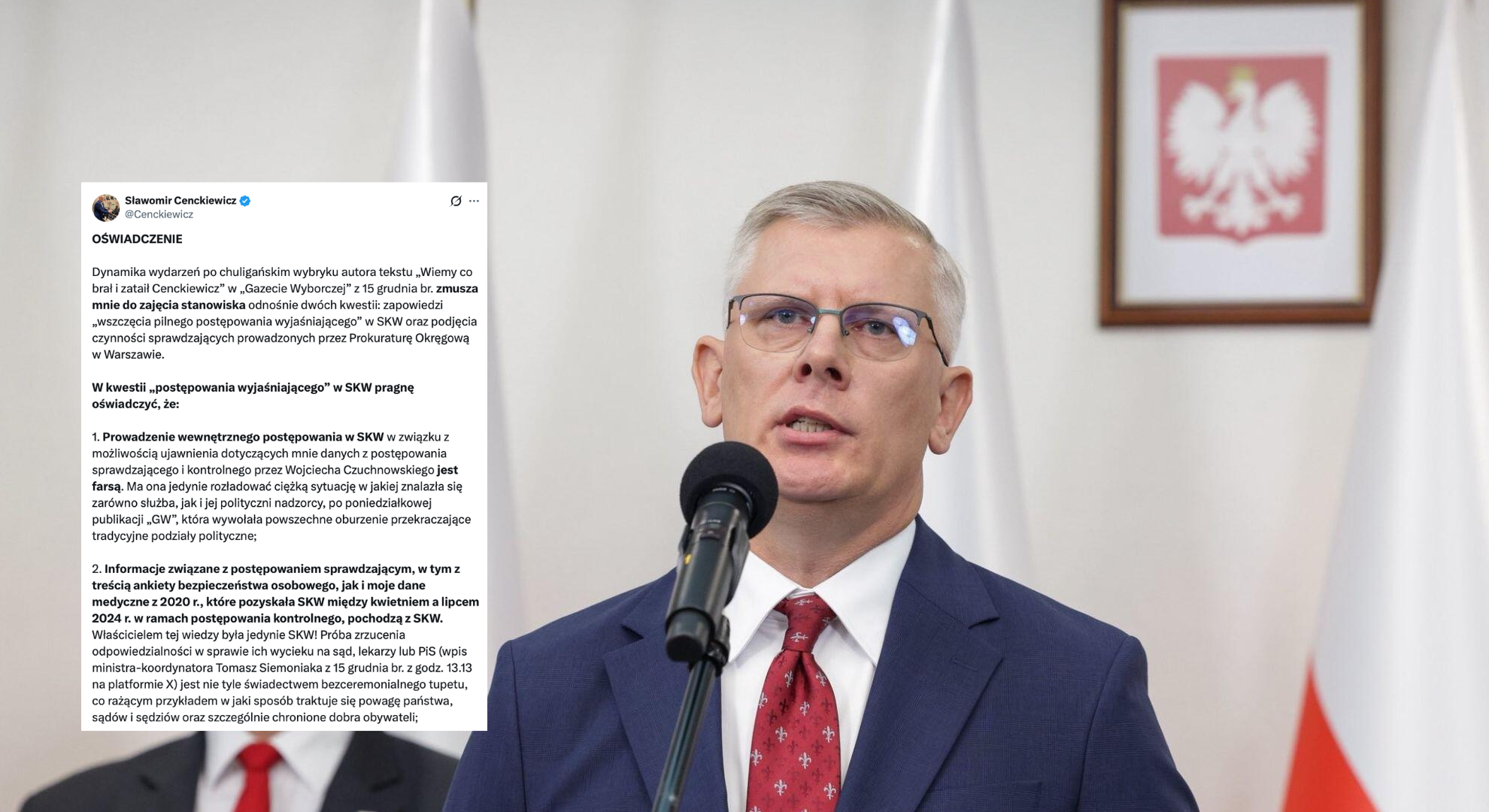Cenckiewicz uderza w SKW i prokuraturę: „Postępowanie wyjaśniające jest fikcją”