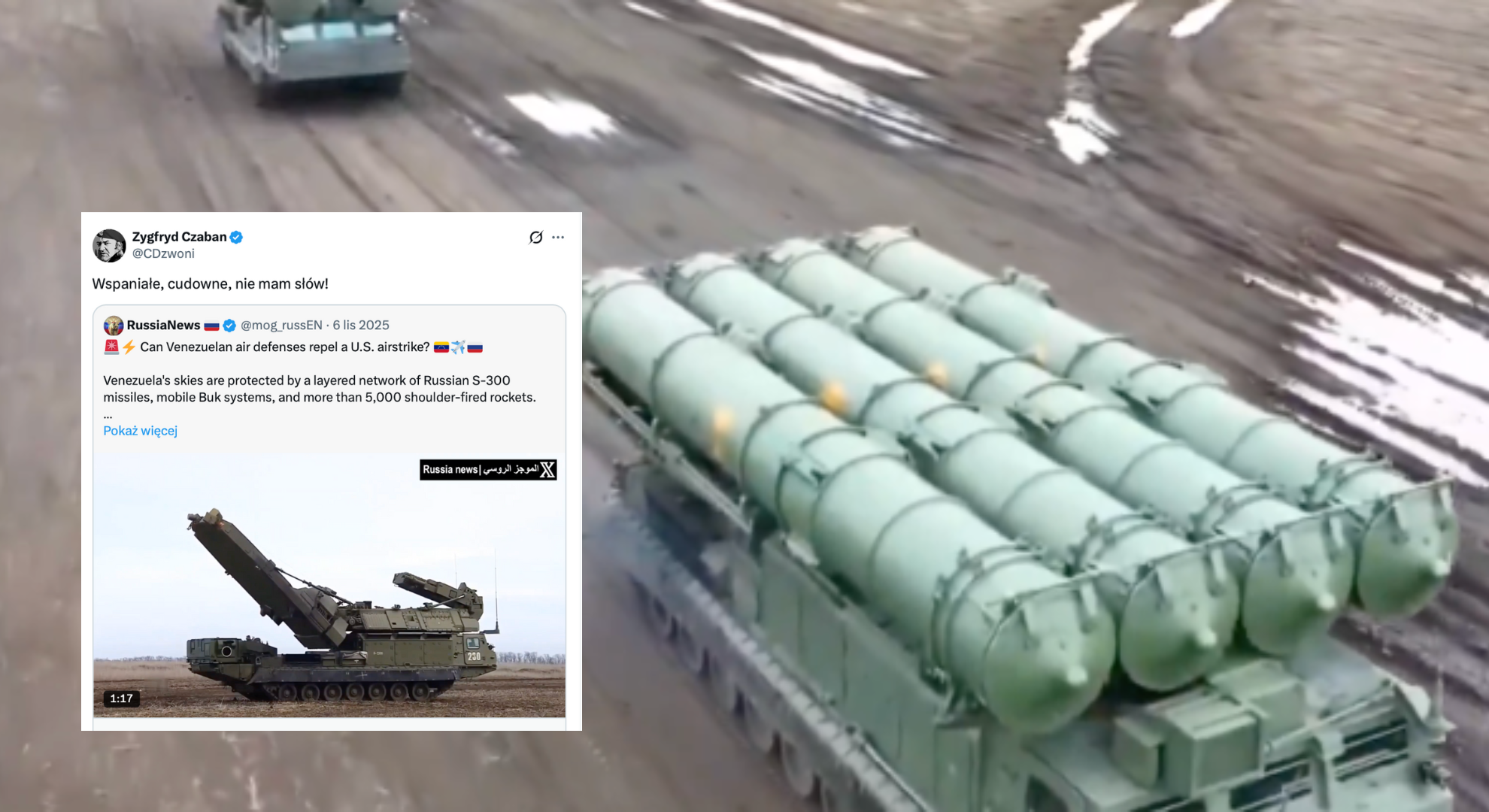 Rosyjskie „cudowne rakiety” ośmieszone. Internet bezlitosny po akcji USA w Wenezueli