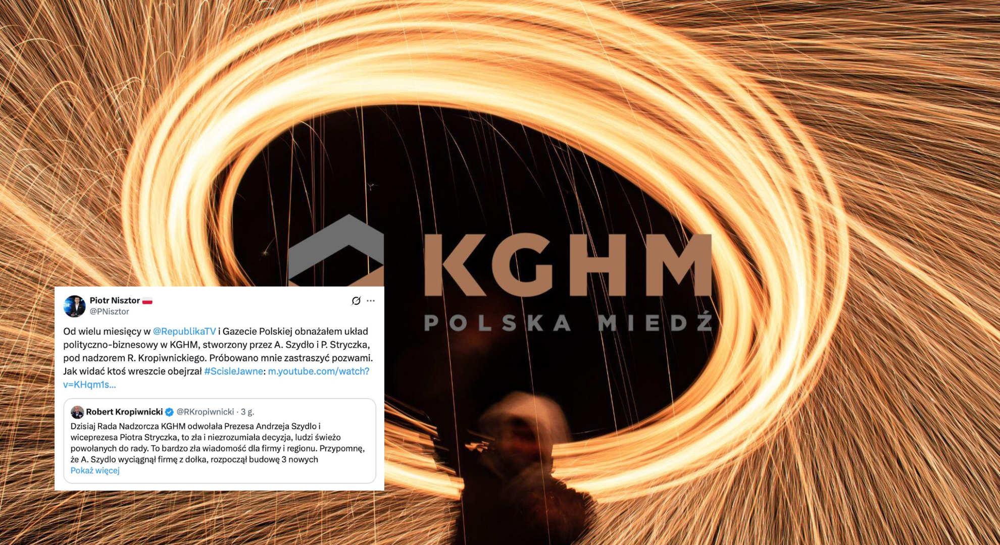 Nisztor odpowiada Kropiwnickiemu w sprawie KGHM