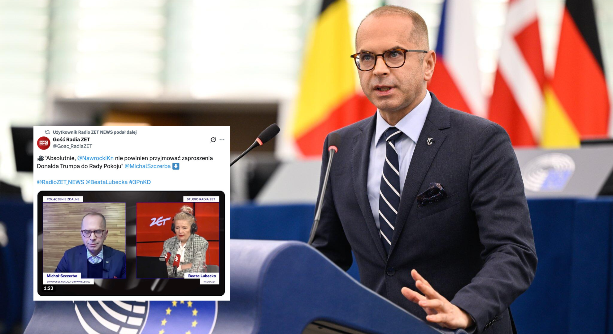 Szczerba o zaproszeniu Trumpa do Rady Pokoju