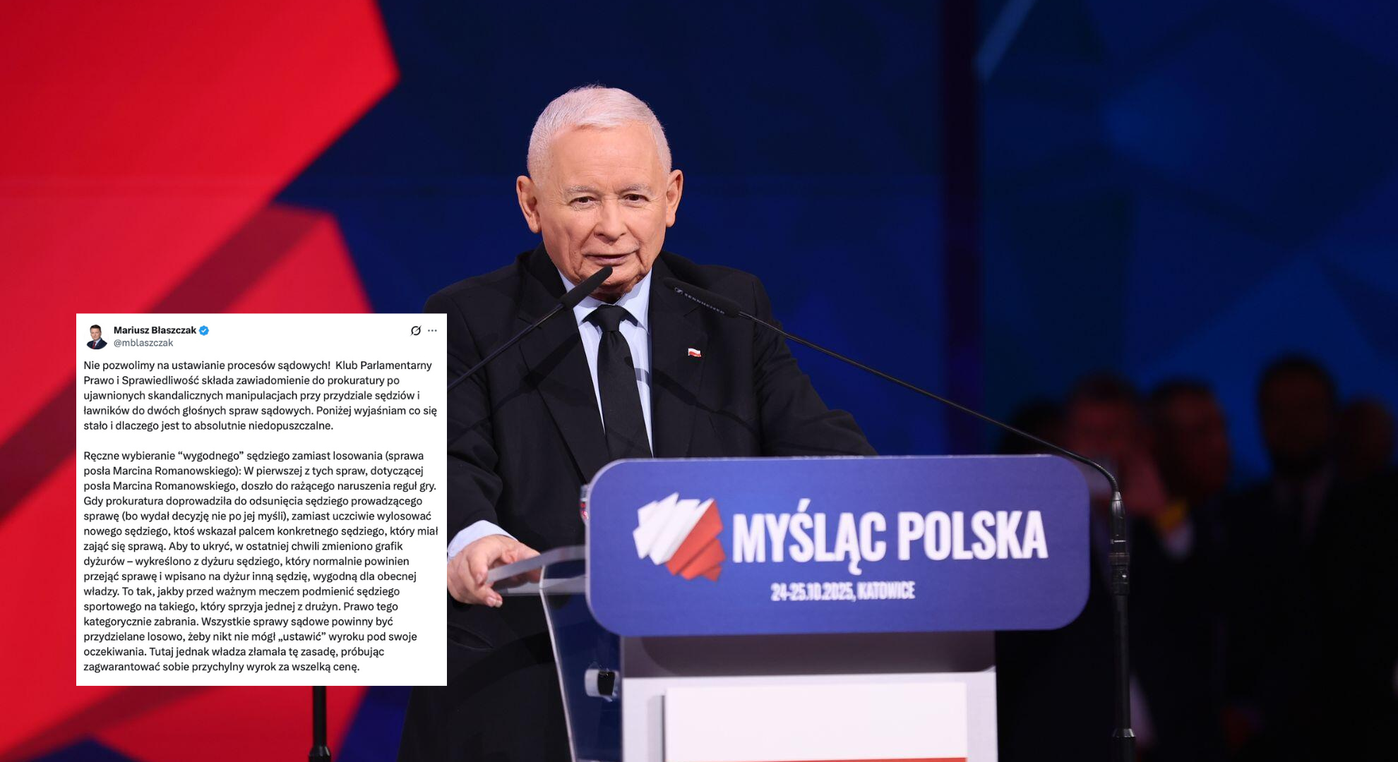 PiS zawiadamia prokuraturę w sprawie sądów