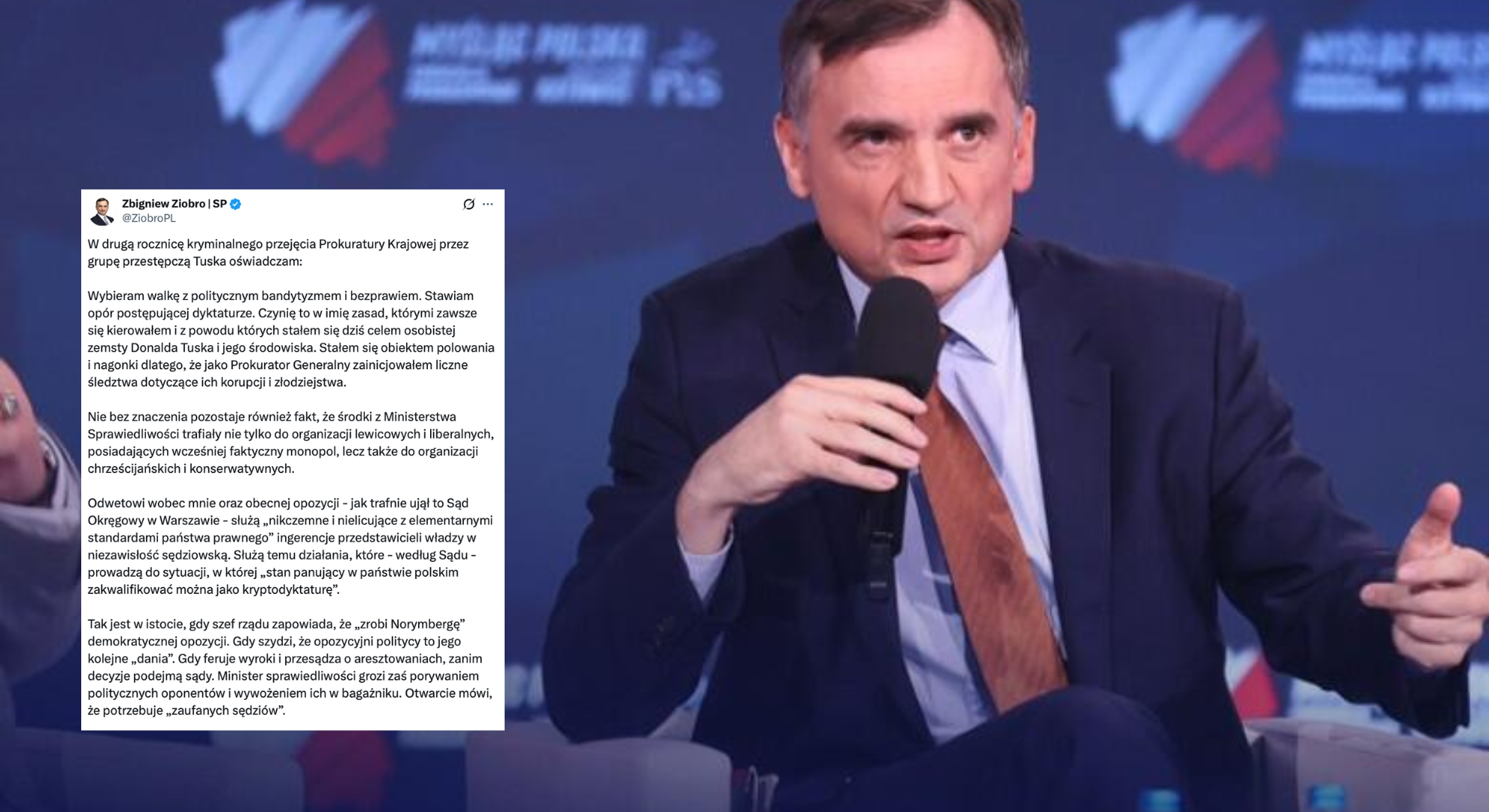 Reakcja Ziobry na azyl