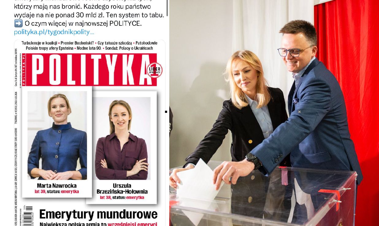 Szymon Hołownia z żoną