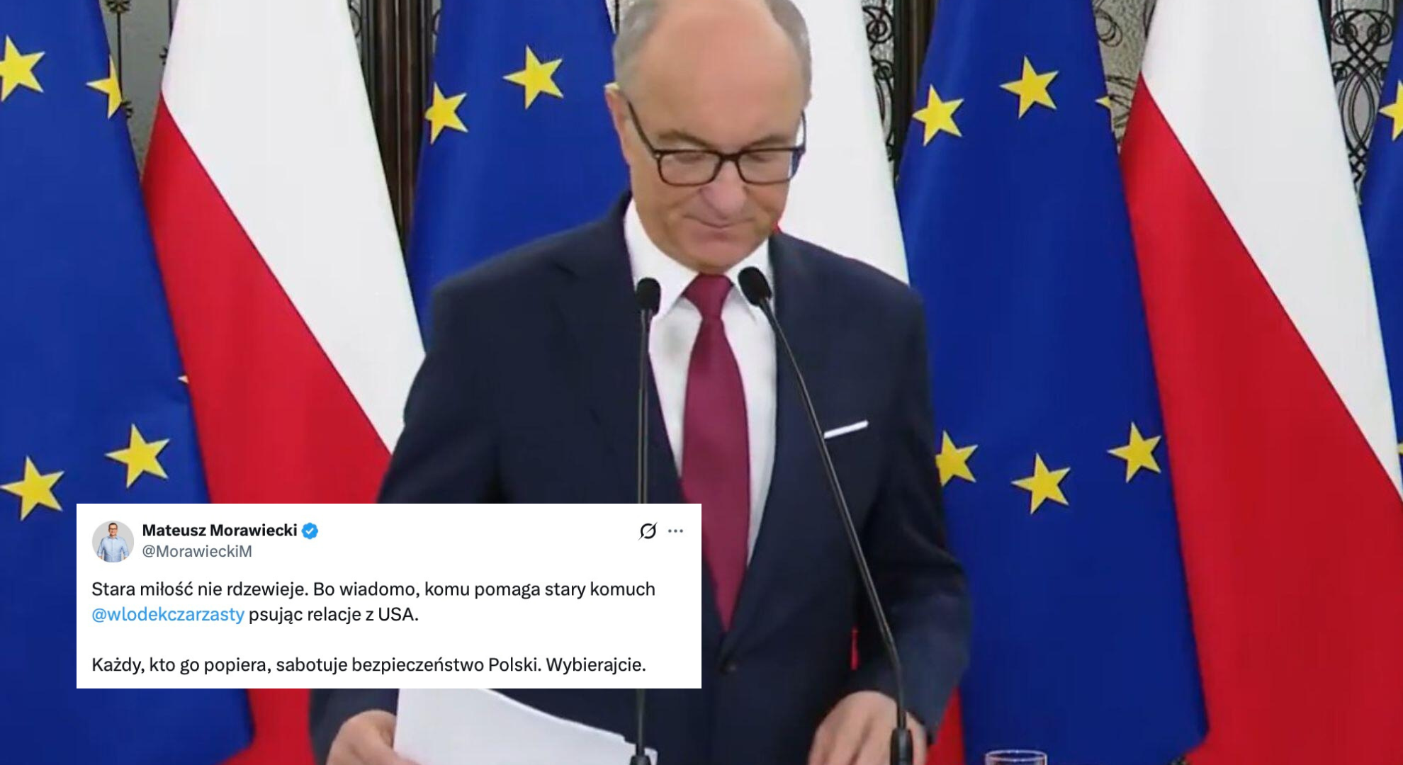 Morawiecki ostro o Czarzastym