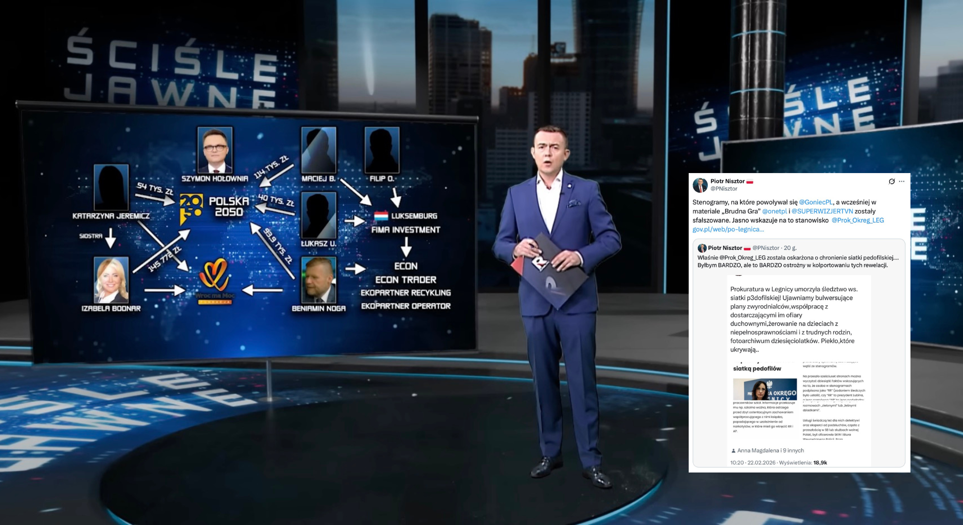 Nisztor ujawnia fałszywe stenogramy ws. siatki pedofilskiej