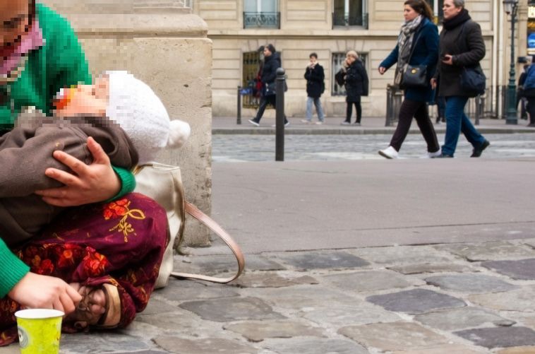 żebranie "na dziecko"