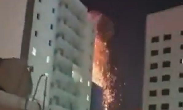 irański dron uderza w Bahrajn