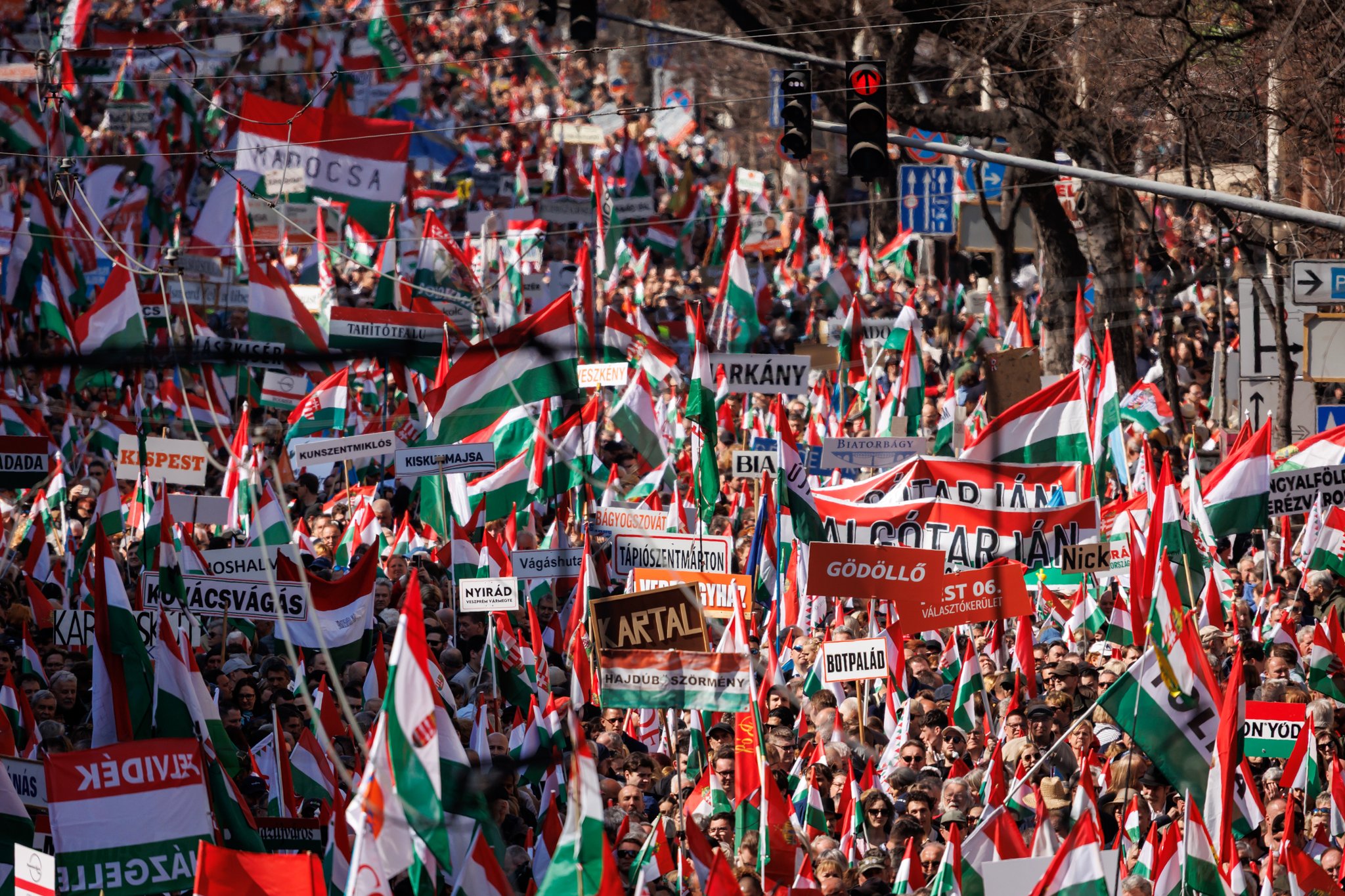 demonstracja na Węgrzech