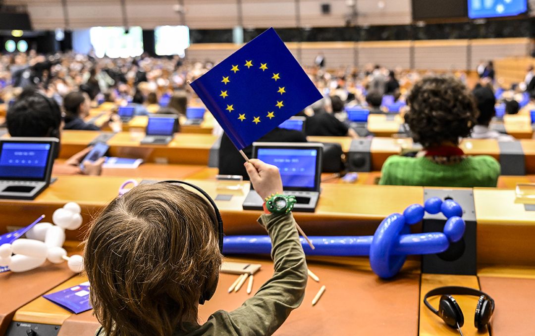 dzieci w Europarlamencie